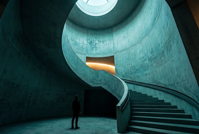 螺旋形室内空间