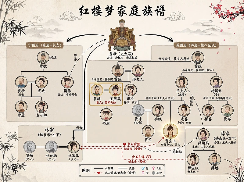 红楼梦主要人物关系图
