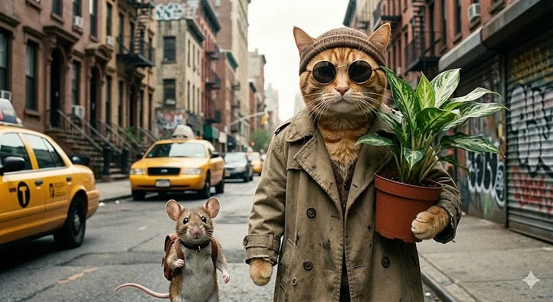 《这个杀手不太冷》经典街头行走造型