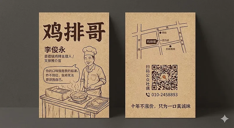 鸡排哥名片制作