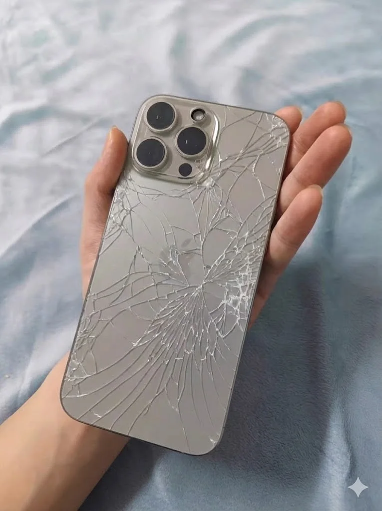 让手机后盖碎裂