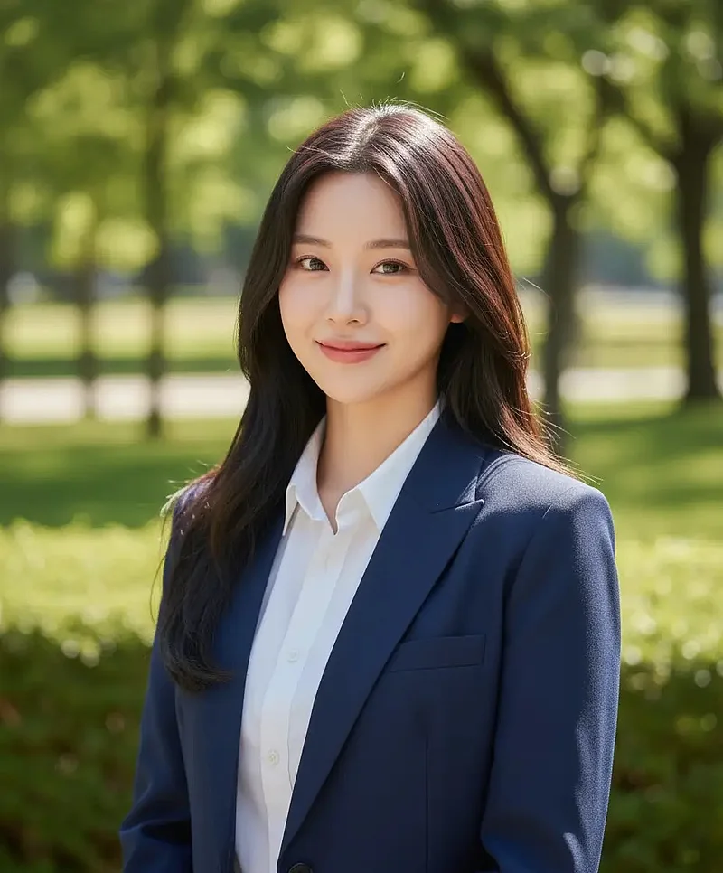 专业户外背景证件照