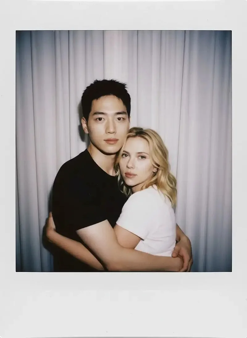 明星拍立得合照