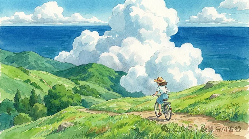 吉卜力风格动画场景