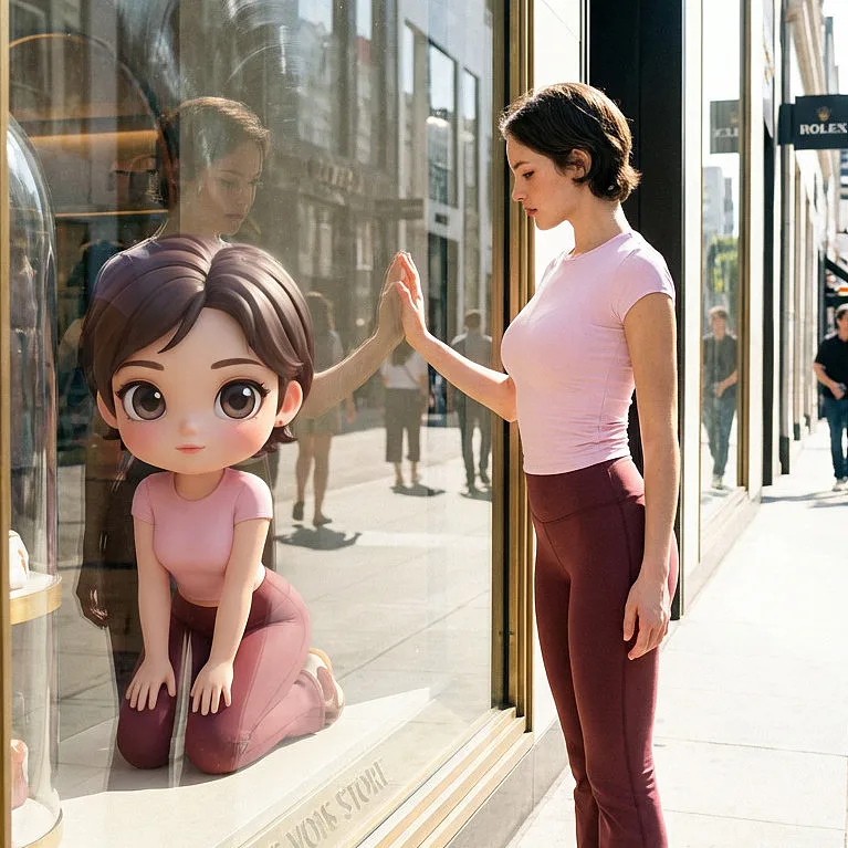 手办3D模型 · 橱窗里的 3d自己