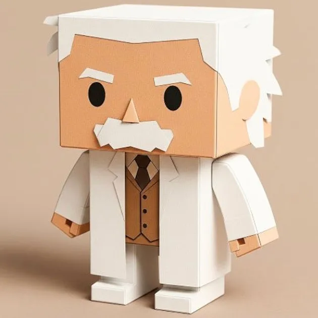 手办3D模型 · 方头仔