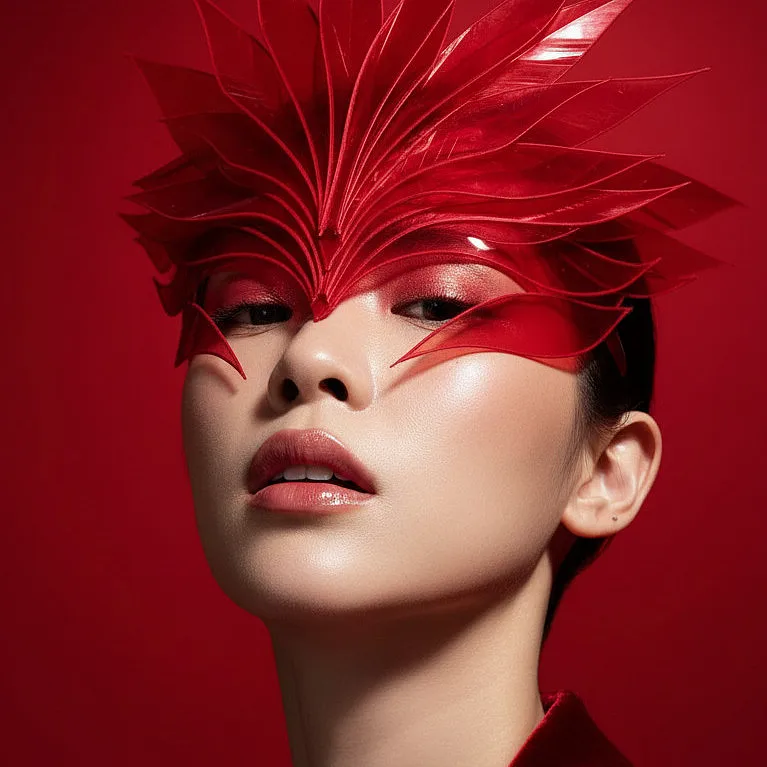 摄影大师风格 · 红色摇滚肖像照