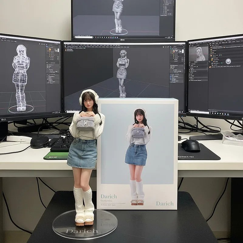 手办3D模型 · 包装盒+手办