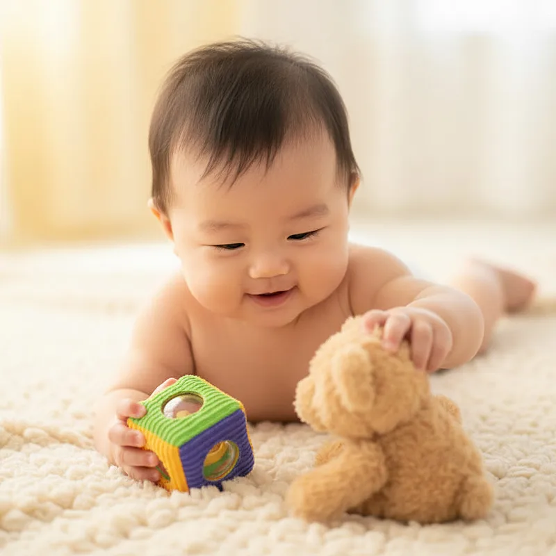 宝宝-儿童写真 · 趴姿抓玩具