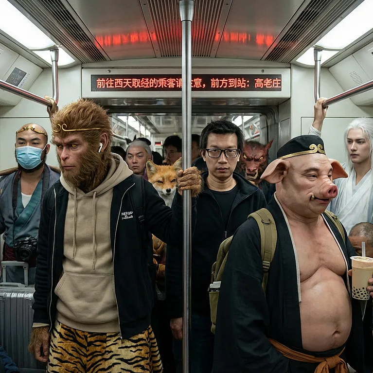 名场面 · 坐地铁之西游记