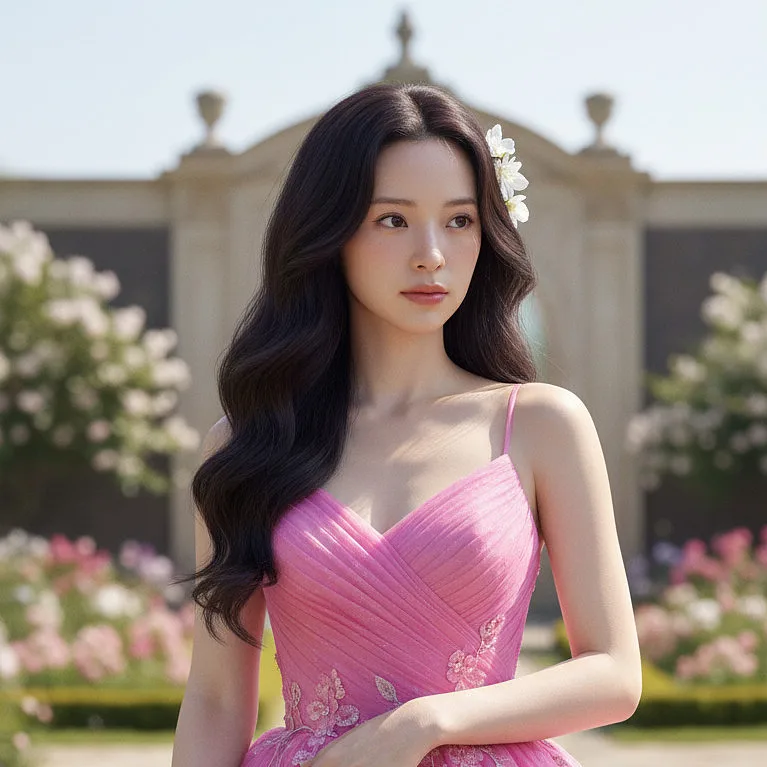 通用写真 · 粉色芭比风格礼服