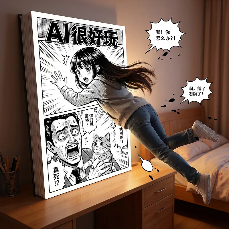 名场面 · 真人跳进漫画