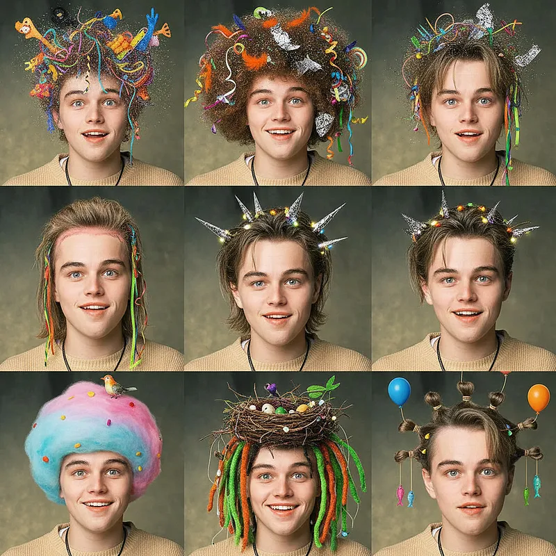 创意玩法 · 怪异发型