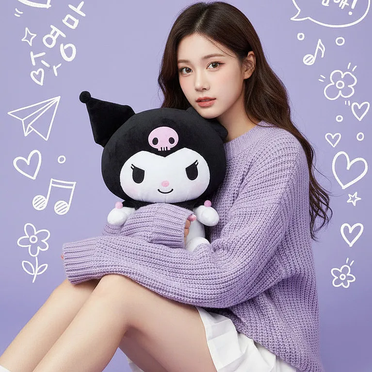 通用写真 · 薰衣草毛衣+白裙